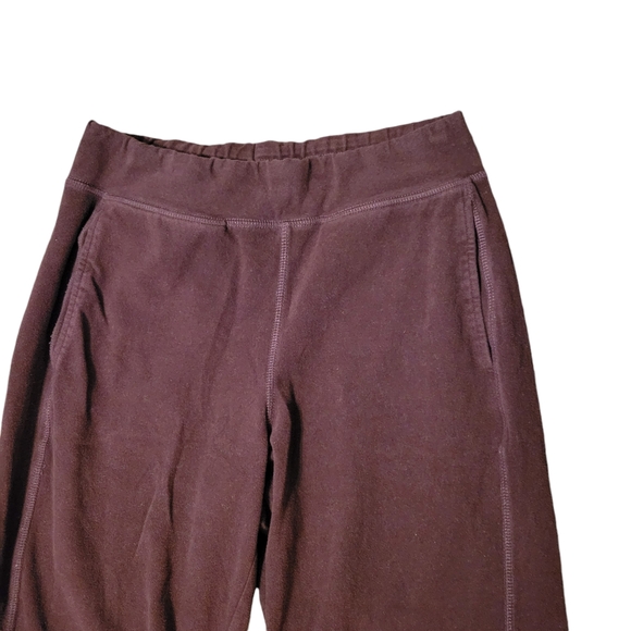 Sweaty Betty Maroon Fleece Joggers - Picture 2 of 5